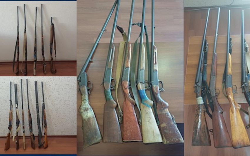 Sakinlərdən sənədsiz silahlar götürüldü