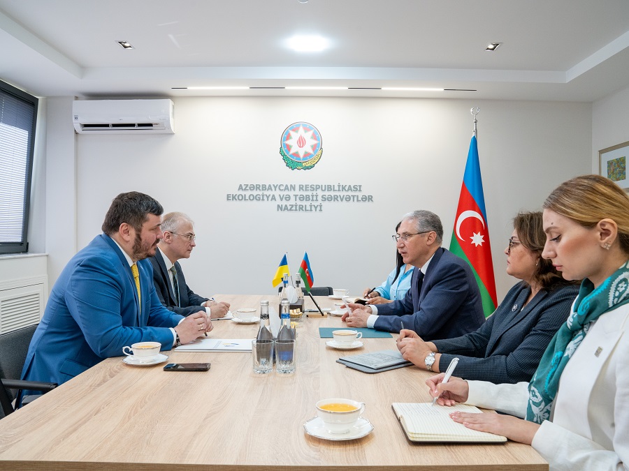 Muxtar Babayev Ukrayna səfiri ilə COP29-a hazırlığı müzakirə etdi