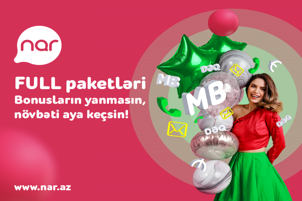 Yanmayan bonuslar “Nar”ın “Full” tariflərində