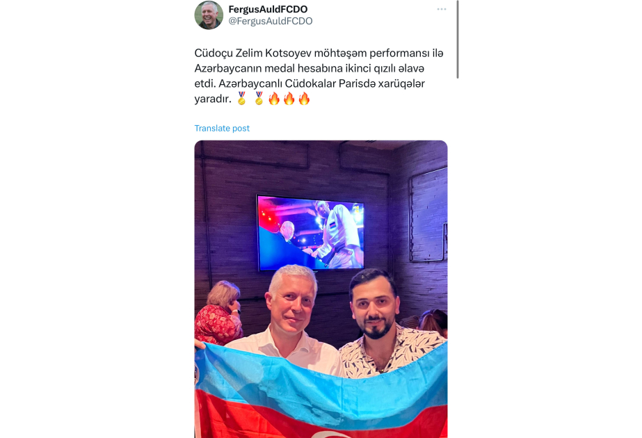 Kotsoyevin performansı möhtəşəm idi - Səfir
