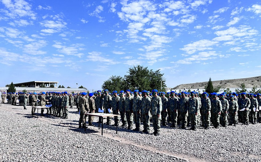 "Komando başlanğıc kursu"nun buraxılış mərasimi - FOTOLAR