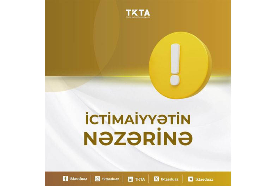 Ərizələrin qəbulu sentyabrın 1-dək dayandırılır