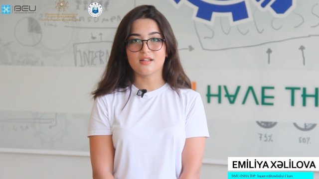 “BMU-İNHA İDP-də təhsil almaq hədəflərimə çatmaqda güclü təməl yaradır”