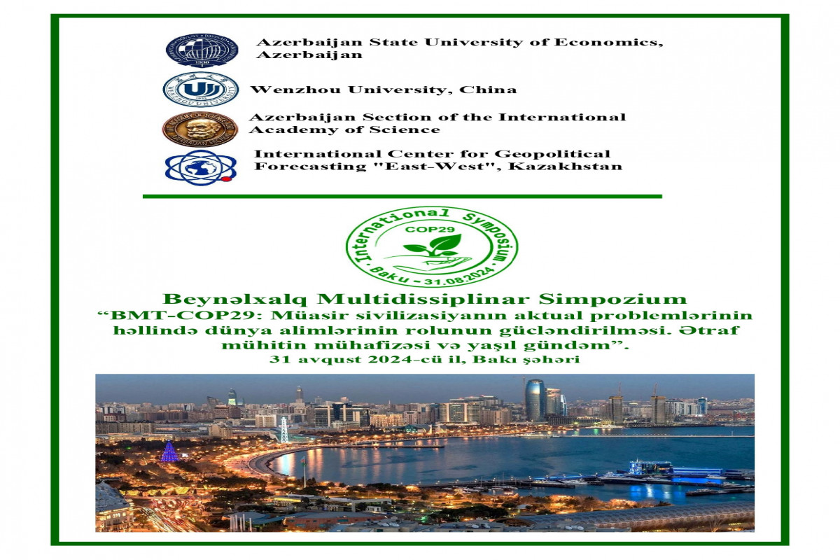 UNEC COP 29-a həsr olunan beynəlxalq simpoziuma ev sahibliyi edəcək