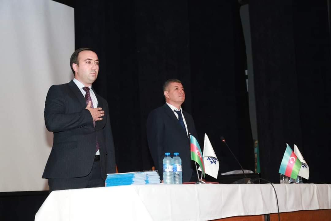 Mahir Süleymanlı Şabran seçiciləri ilə bir arada - FOTOLAR