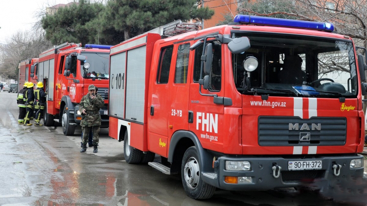 Sabirabadda yataqxanada yanğın