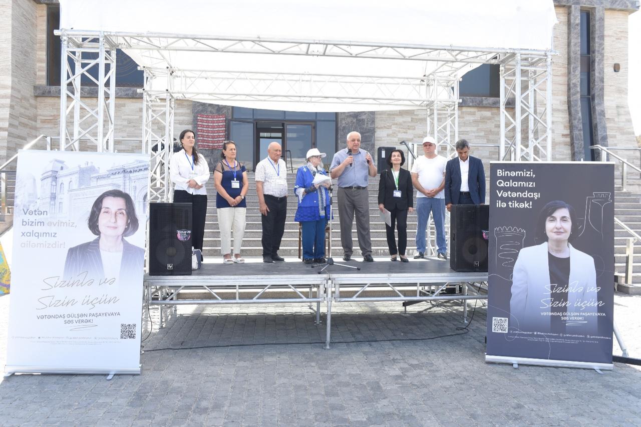 Gülşən Paşayeva seçicilərlə görüşüb - FOTO
