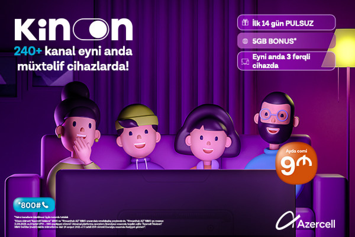 Azercell-dən &ldquo;Kinon&rdquo; videoyayım xidməti