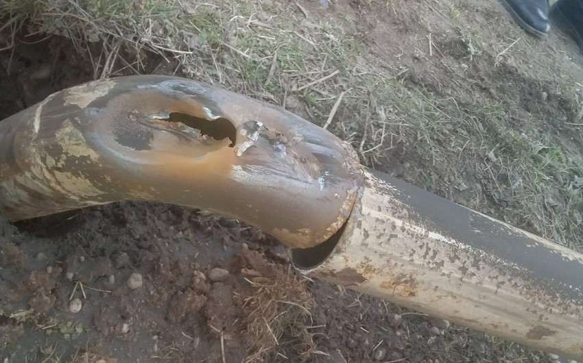 Traktor qaz xəttini zədələdi - 22 kənd qazsız qaldı