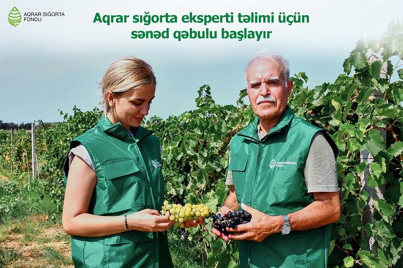 Aqrar sığorta eksperti təlimi üçün sənəd qəbulu başlayır