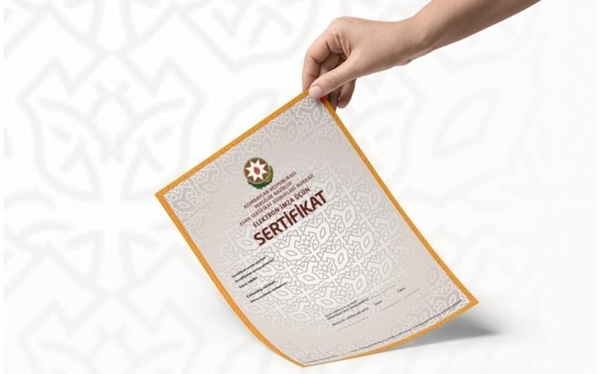 Bu il 416 min "ASAN İmza" sertifikatı verilib