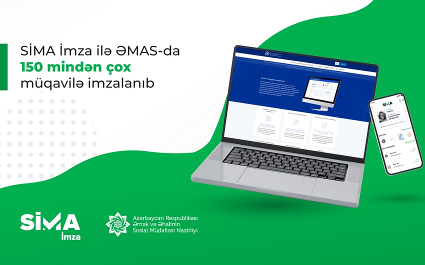 &ldquo;SİMA İmza&rdquo; ilə ƏMAS-da 150 mindən çox müqavilə imzalanıb