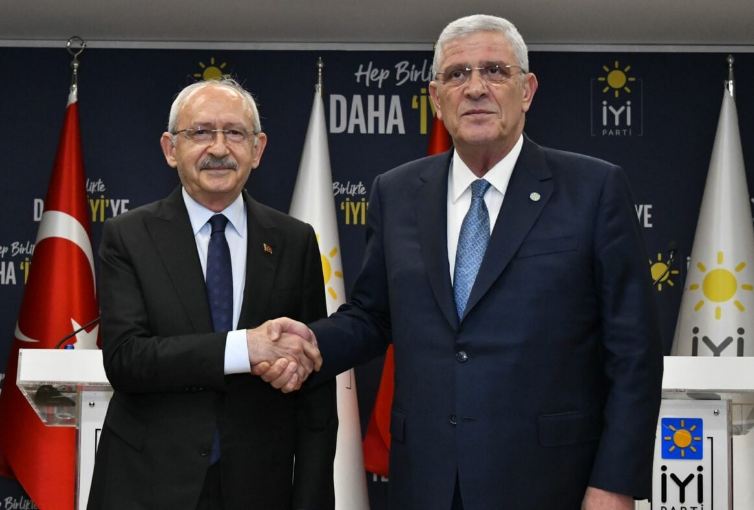 Kılıçdaroğlu İYİ Partiyanın qərargahında - FOTOLAR