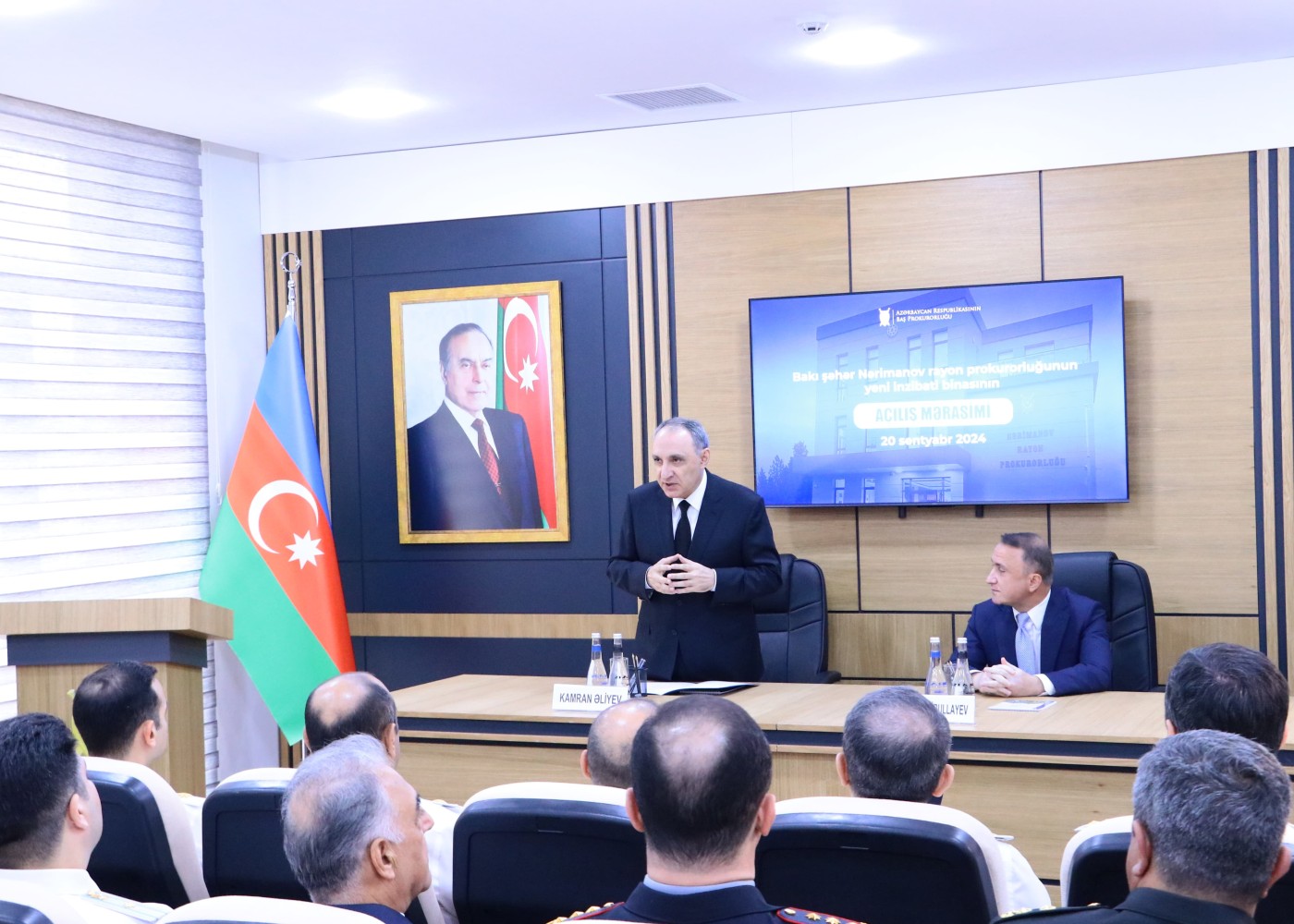 Nərimanov rayon prokurorluğunun yeni binasının açılışı oldu - FOTOLAR