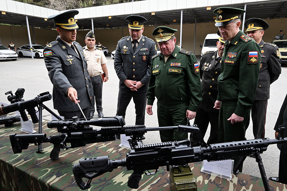 Rusiya nümayəndə heyəti Hərbi Polis İdarəsində - FOTOLAR