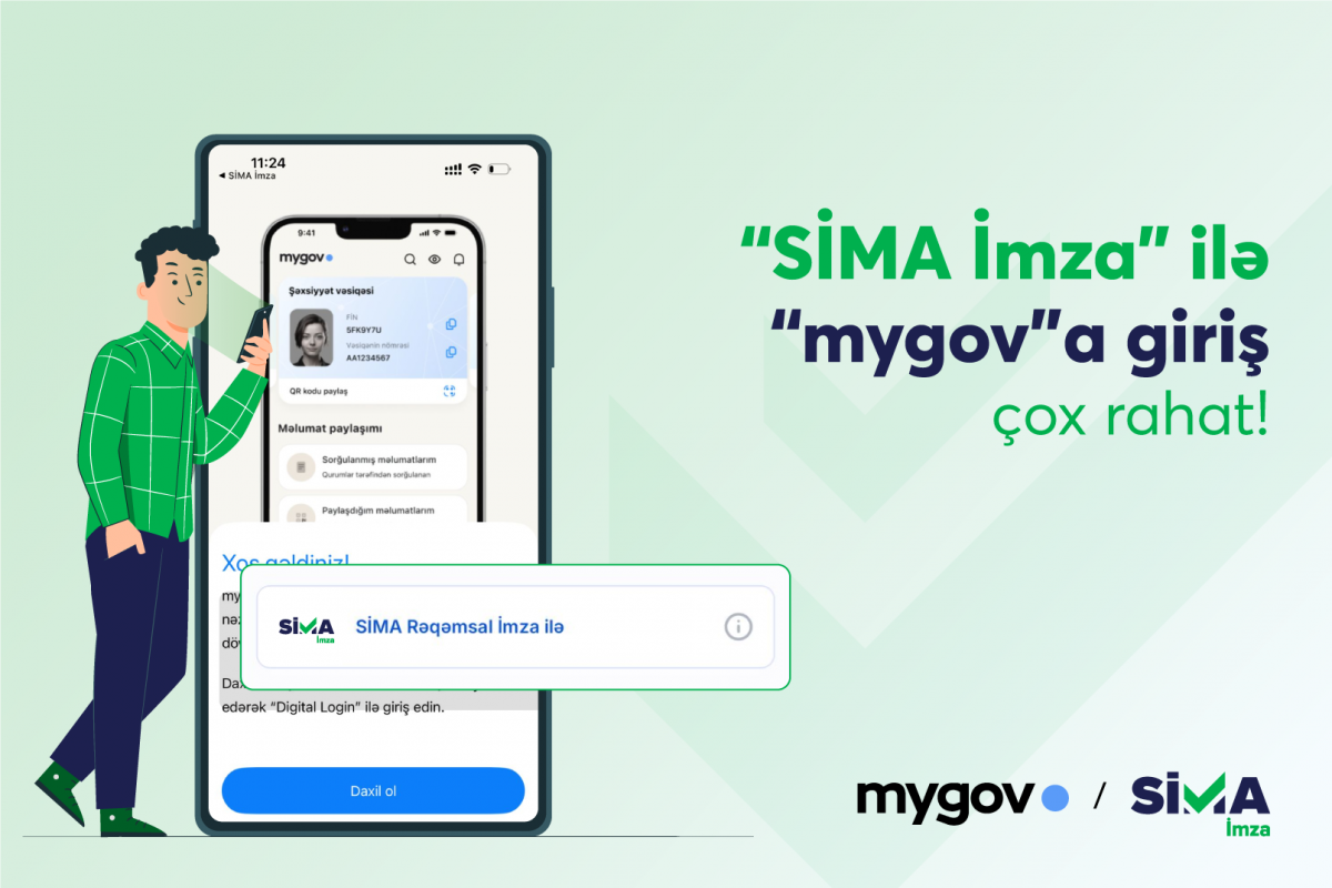&ldquo;mygov&rdquo;da bütün sənədləri &ldquo;SİMA İmza&rdquo; ilə əldə etmək mümkündür!