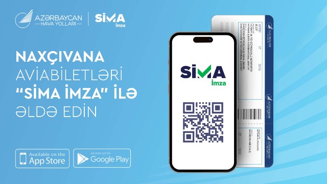 AZAL Naxçıvana aviabiletlərin onlayn alışında “SİMA İmza”nı tətbiq edir