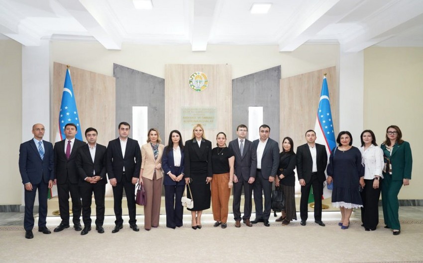 Azərbaycan nümayəndə heyəti Özbəkistan İnformasiya və Kütləvi Kommunikasiya Agentliyində - FOTO