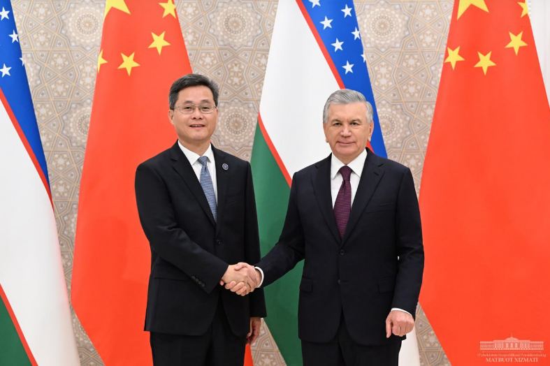Mirziyoyev çinli naziri qəbul edib - Müzakirədə nələr var?