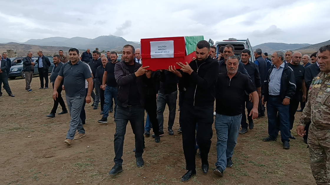 Şəhidimizin nəşinin qalıqları doğma kəndində torpağa tapşırıldı