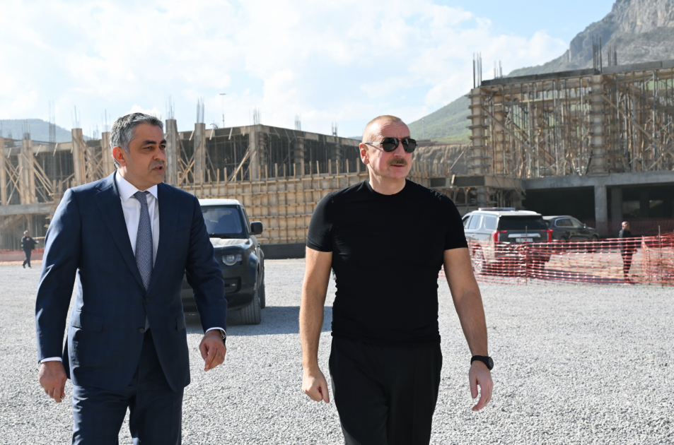 İlham Əliyev Zəngilan İstirahət Kompleksində 