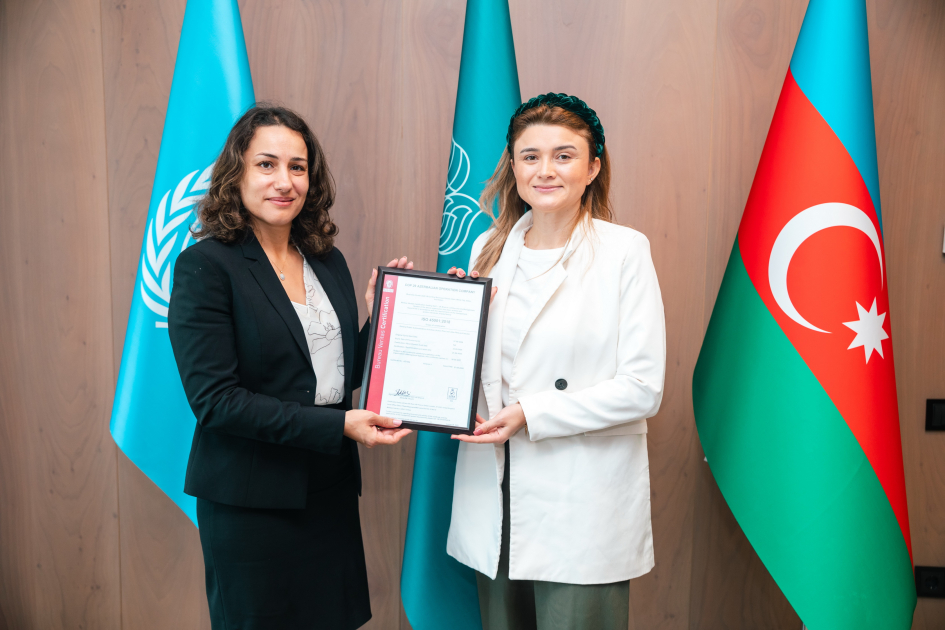 COP29 Azərbaycan Əməliyyat Şirkəti beynəlxalq sertifikata layiq görüldü