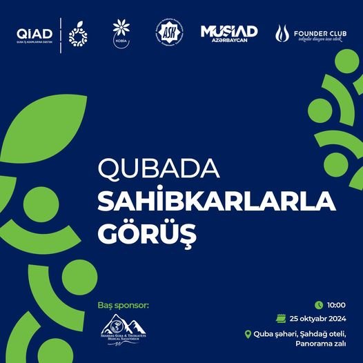 "Quba İş Adamlarına Dəstək" platformasının təqdimatı keçiriləcək