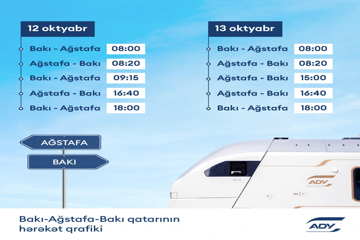 Bakı-Ağstafa qatarına əlavə reyslər təyin edildi