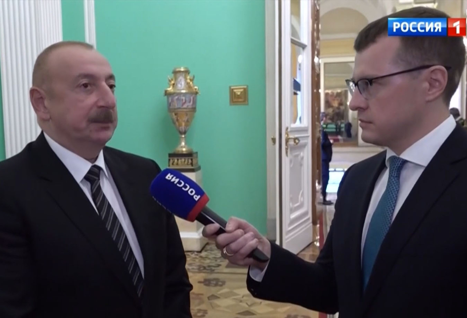 İlham Əliyev Rusiya mətbuatına müsahibə verdi