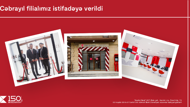 "Kapital Bank"ın Cəbrayıl filialı açıldı