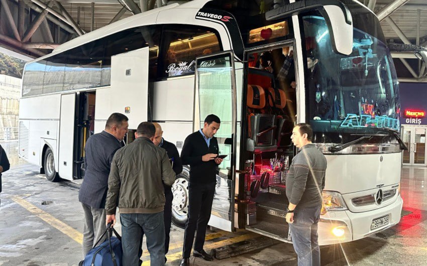 Laçın ilk sərnişinlərini qarşıladı - FOTO