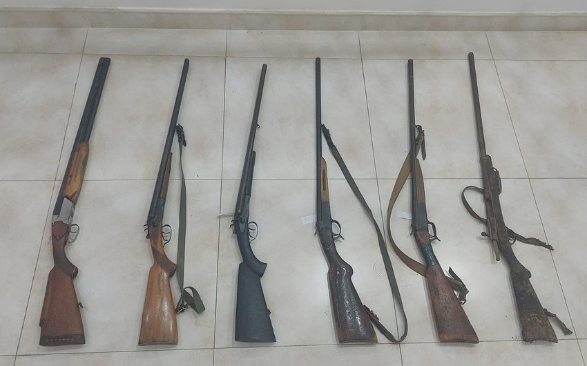 Polis vətəndaşlardan 6 tüfəng götürdü