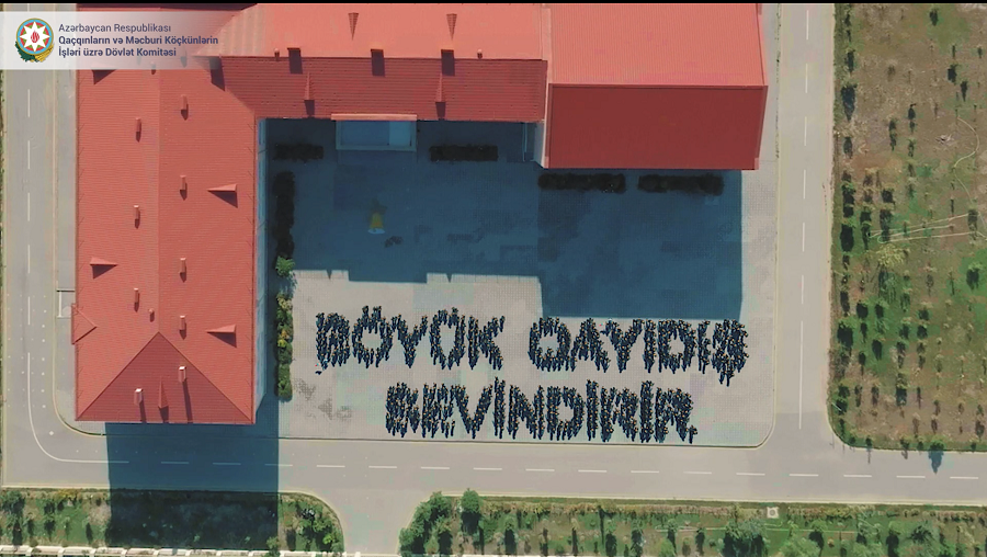 Böyük Qayıdışa həsr olunmuş növbəti fləşmob keçirilib - VİDEO
