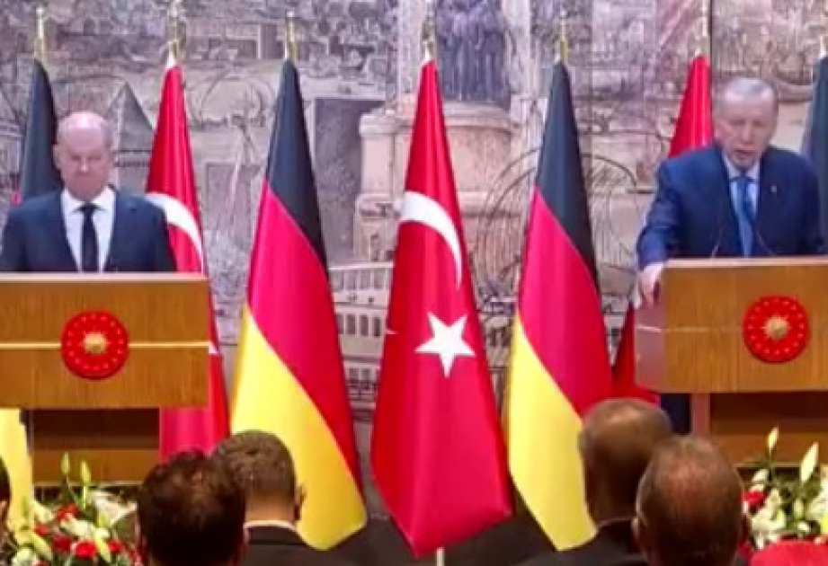 Ərdoğan Şoltsla nələrdən danışdı...