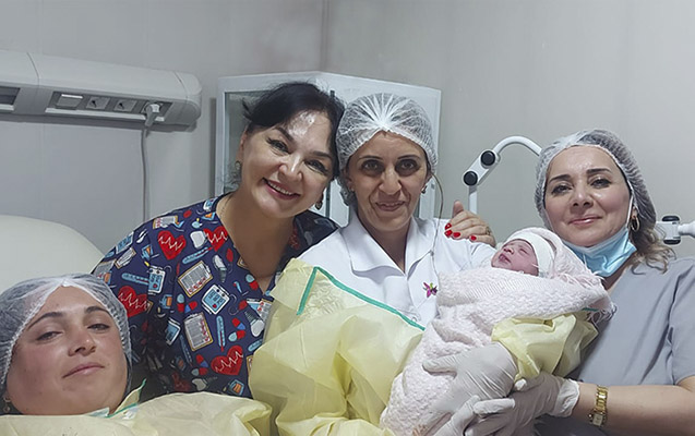 Azad Şuşada ilk körpə doğuldu - FOTOLAR