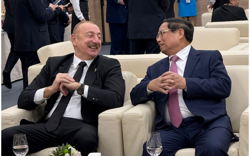 Prezident Vyetnam lideri ilə görüşdü - FOTO