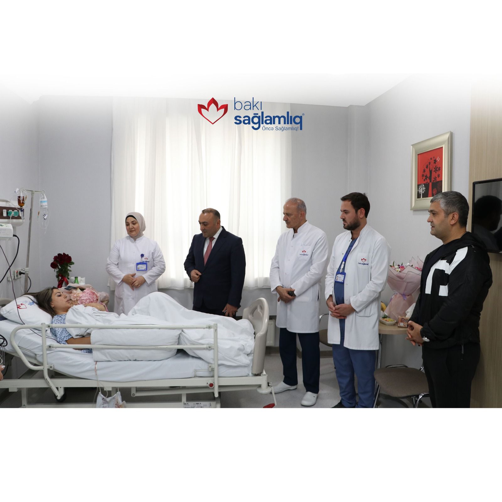 Şəhidimizin xanımı Bakı Sağlamlıq Mərkəzində əməliyyat olundu - FOTO