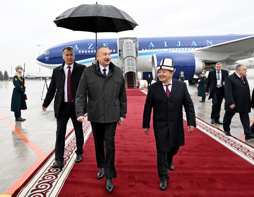 İlham Əliyev Qırğızıstana GETDİ