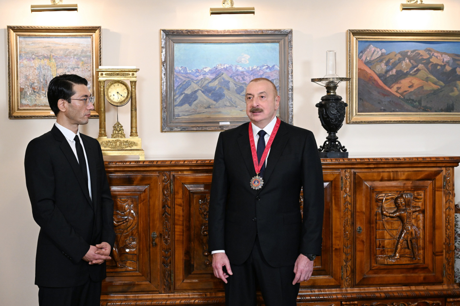 İlham Əliyevə “Çingiz Aytmatov” ordeni VERİLDİ
