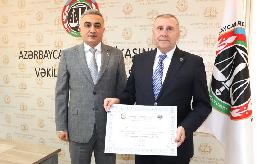 Polis Akademiyasının keçmiş rəisi vəkilliyə başladı