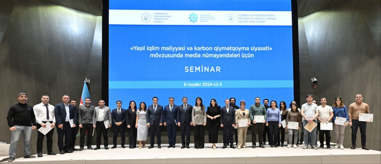 Jurnalistlərə sertifikatlar verilib
