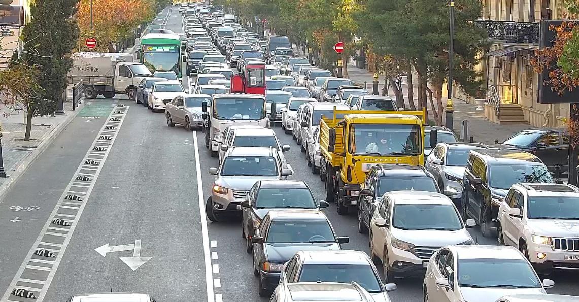 Hazırda tıxac olan YOLLAR - YENİLƏNİB 