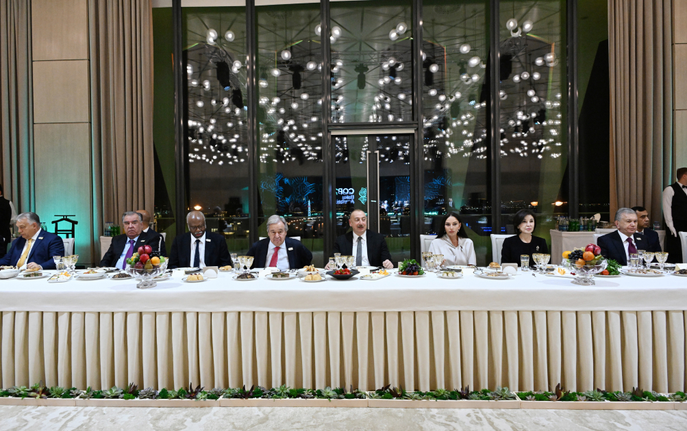 Bakıya gələn liderlərə ziyafət VERİLDİ