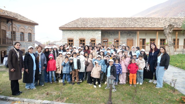 Şəhid övladları Şəkidə toplaşdılar - FOTOLAR