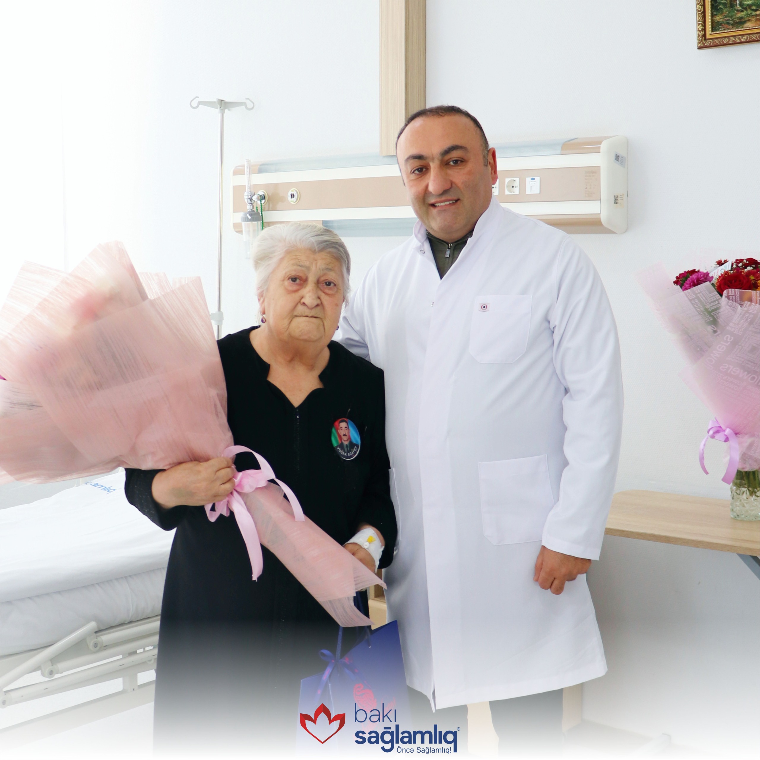 Bakı Sağlamlıq Mərkəzində şəhid anasının doğum günü qeyd edilib - FOTO