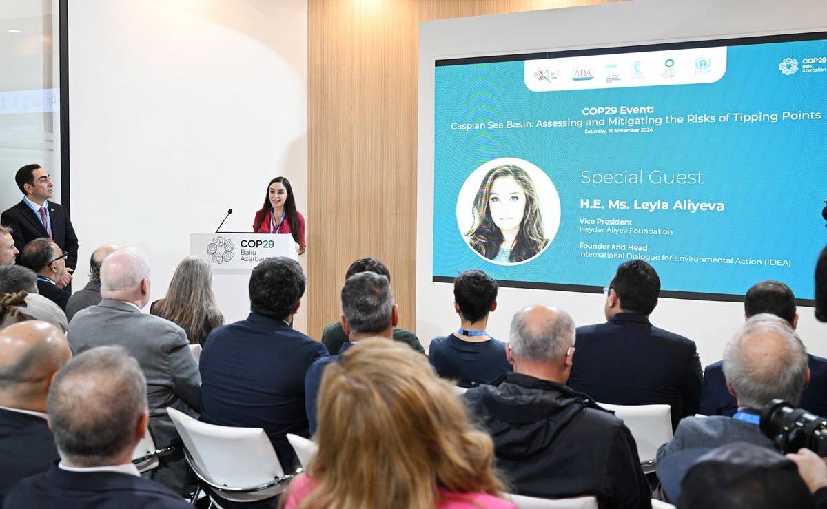 Leyla Əliyeva dəyirmi masada - FOTO