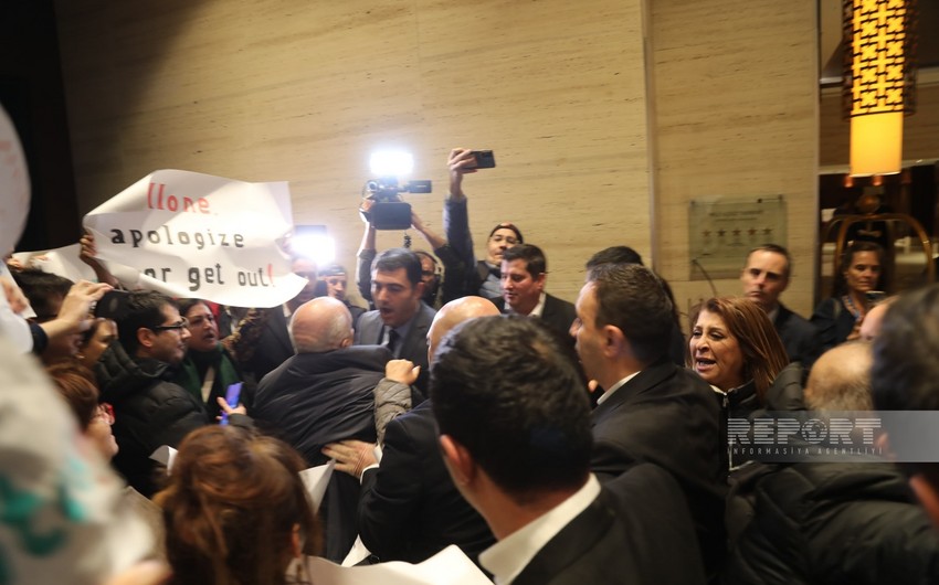 Ermənipərəst senatorun mühafizəçiləri Bakıda zorakılıq edib - BƏYANAT