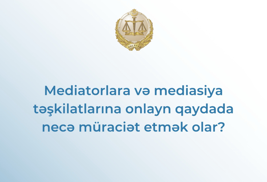 Mediasiya təşkilatlarına onlayn qaydada necə müraciət etmək olar?
