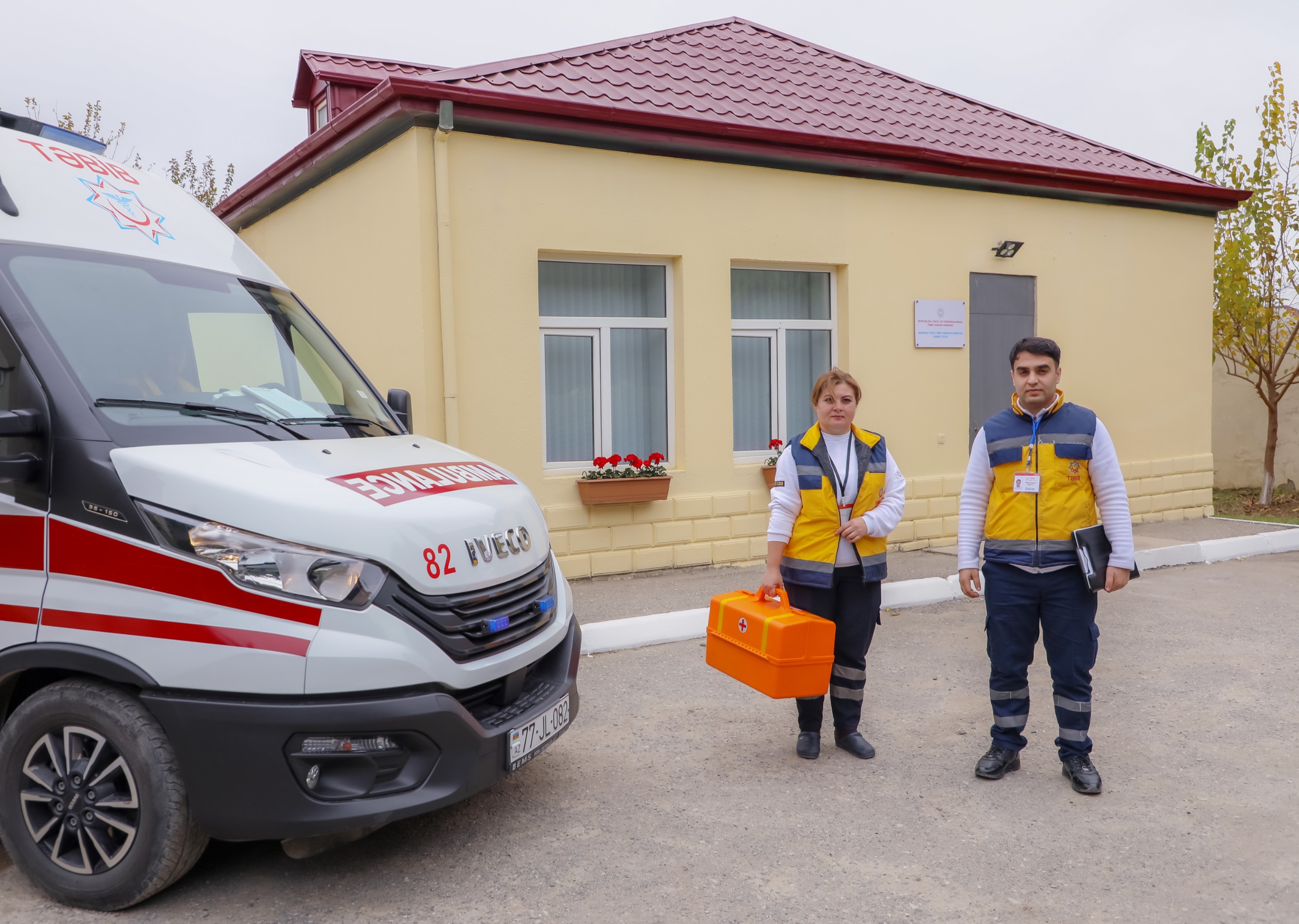 Bakıda yeni təcili tibbi yardım stansiyası istifadəyə verildi - FOTOLAR