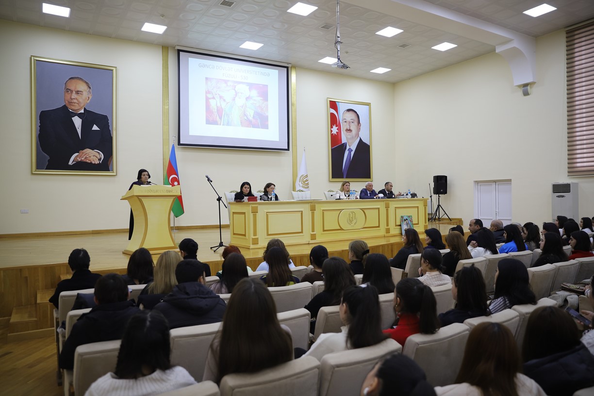 Gəncə Dövlət Universitetində “Füzuli-530” adlı tədbir keçirilib - FOTO